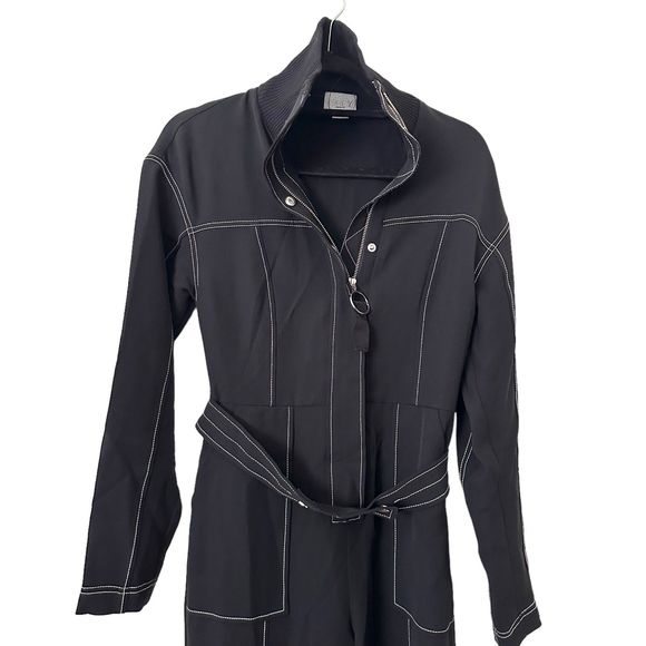 GREY JASON WU Utility Style Belted Jumpsuit NWOT Sz‎ 4 - Picture 4 of 5